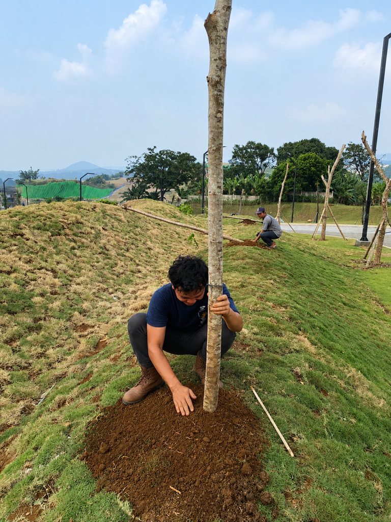 Penanaman Pohon Angsana_PT ATN